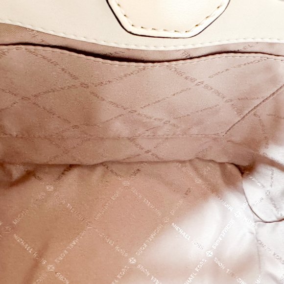 Michael Kors Suri Medium Top Handle Shoulder Crossbody Bag Optic White - Picture 13 of 14